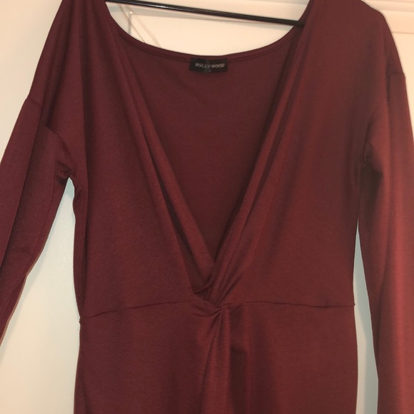 Hollywood brand burgundy dress - Picture 2 of 2